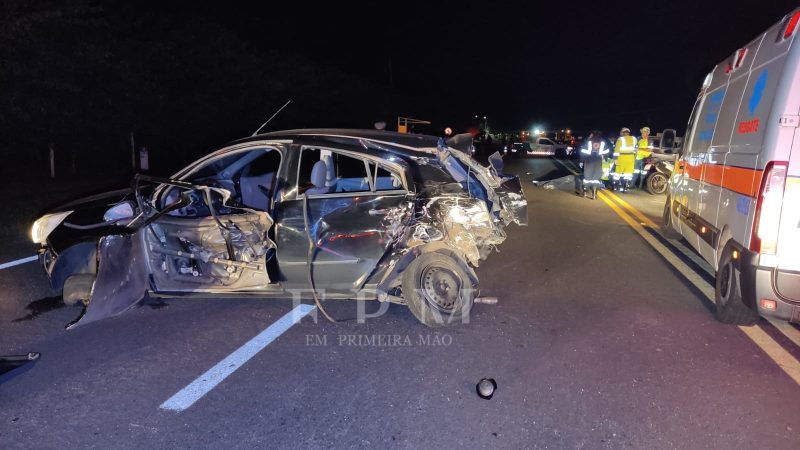 Grave acidente na rodovia Nestor Ferreira deixa uma vítima fatal e dois feridos