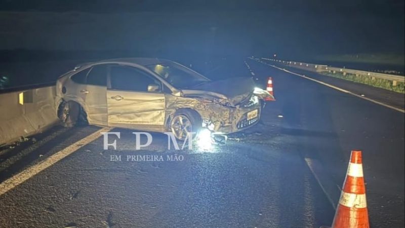 Motorista perde controle de veículo e se envolve em acidente na Rodovia Cândido Portinari