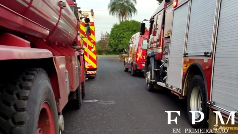 Princípio de incêndio mobiliza equipes do Corpo de Bombeiros no Distrito Industrial em Franca