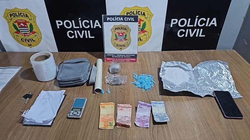 Criminoso é preso em operação da DISE por tráfico de drogas no Jardim Vera Cruz, em Franca