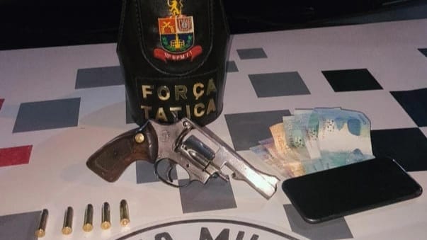 Força Tática prende homem com arma e munições durante patrulhamento em Franca