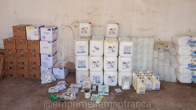 Criminoso é preso em flagrante por tráfico de drogas e agrotóxicos adulterados em Franca